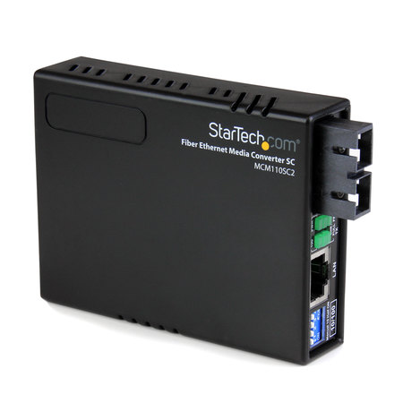 STARTECH.COM 10/100 Fiber to Ethernet Media Converter Multi Mode SC 2 km MCM110SC2